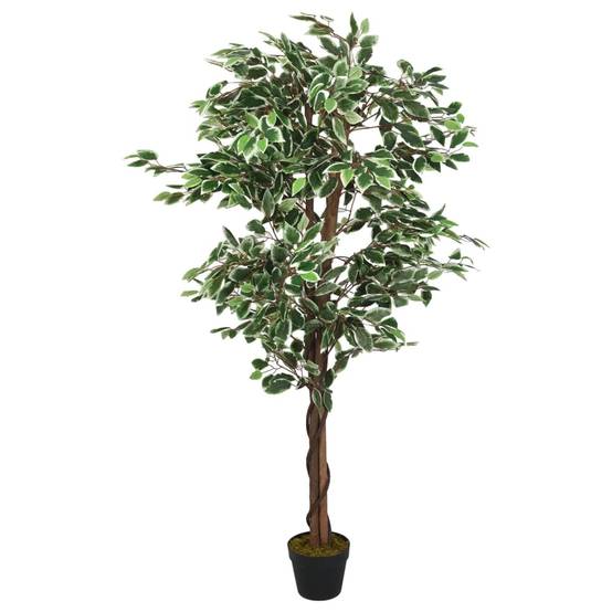 Ficus artificiel bois et fibre textile vert 180 cm - PANGIVO - Image 1