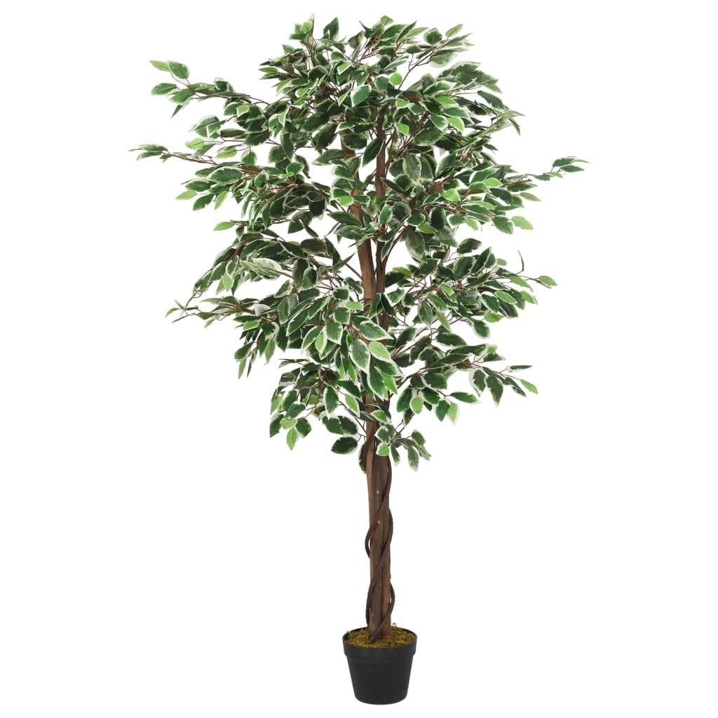 Ficus artificiel bois et fibre textile vert 180 cm - PANGIVO - Image 2