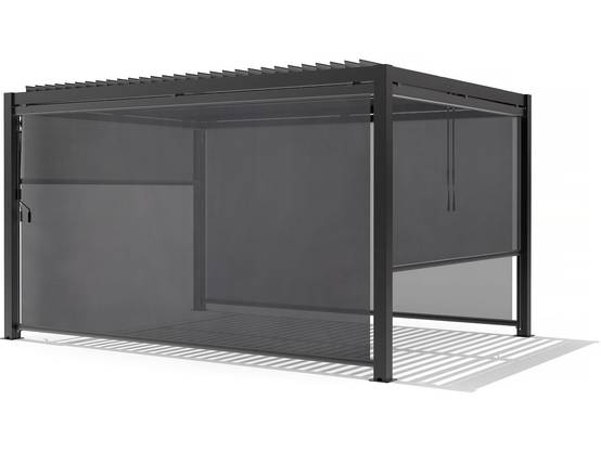 Store Pergola Bioclimatique - 277 X 208 Cm - Gris Anthracite -habitat Et Jardin - Image 4