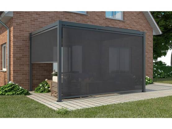 Store Pergola Bioclimatique - 277 X 208 Cm - Gris Anthracite -habitat Et Jardin - Image 3