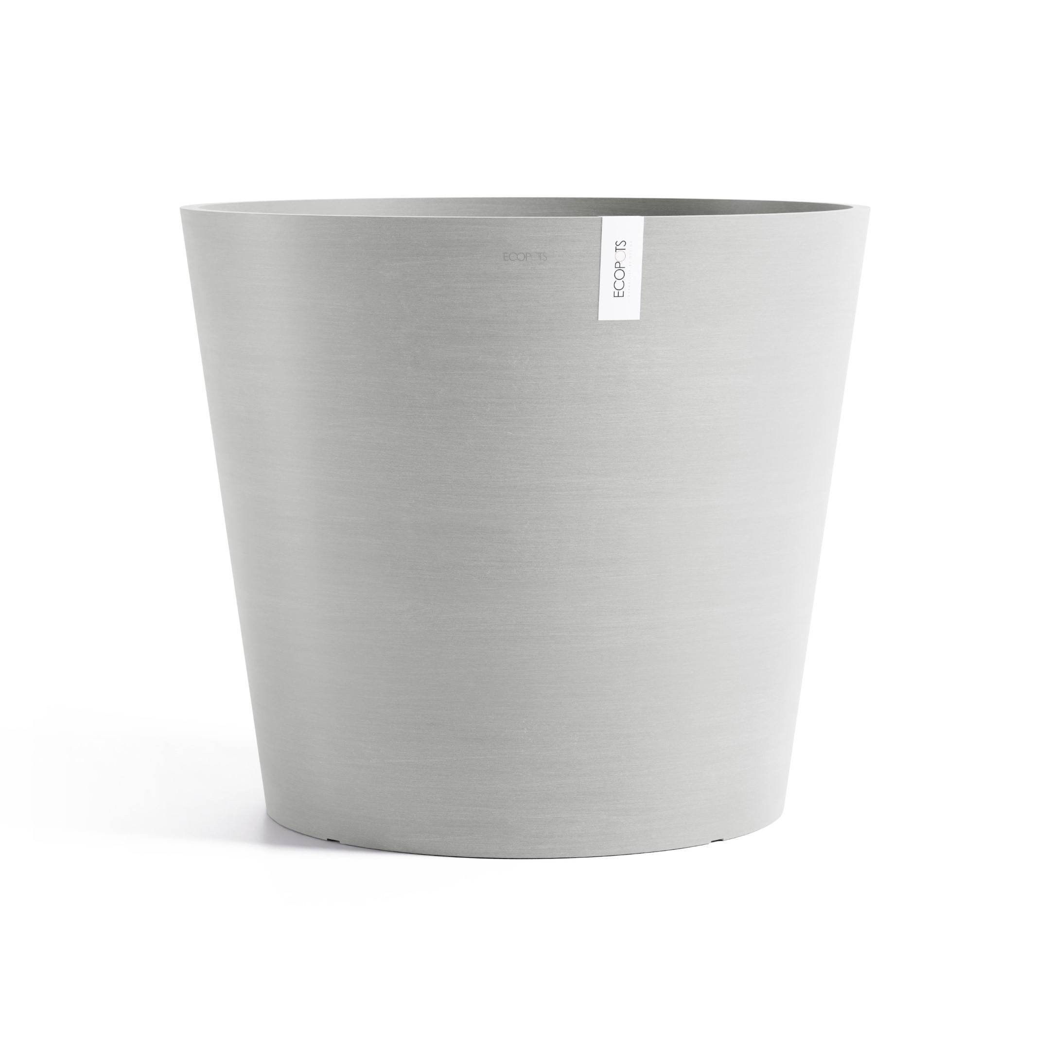 Ecopots - Pot Amsterdam 70 White Grey ECOPOTS - Image 1