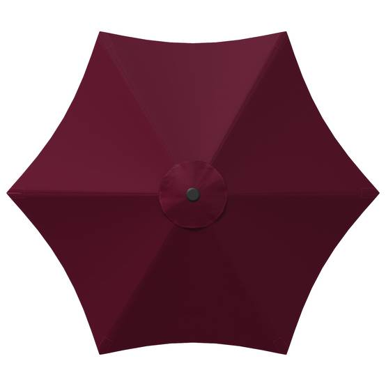 Parasol de jardin polyester bordeaux 296 x 296 x 235 cm - PANGIVO - Image 5