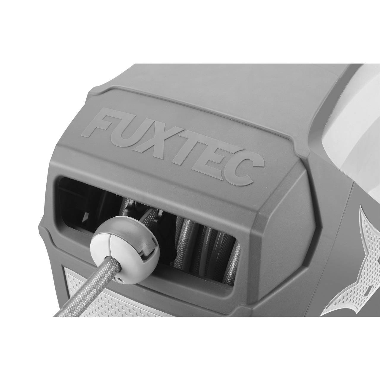FUXTEC - Dévidoir mural automatique 20m - FUXTEC FX-WSA20 GRIS - butée de blocage et pivotant - Image 5