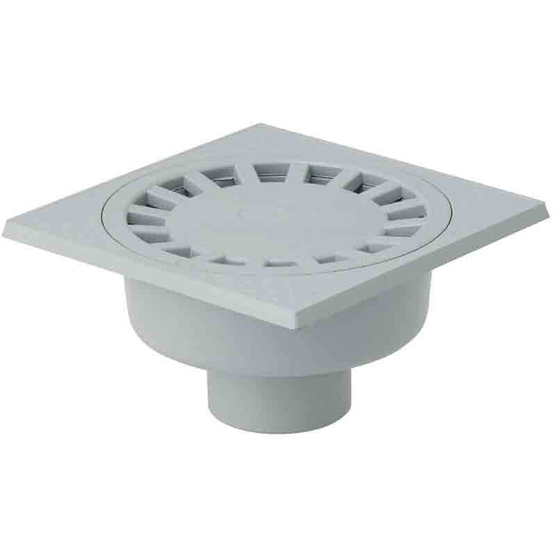 Girpi - Siphon de sol PVC 250 x 250 - gris