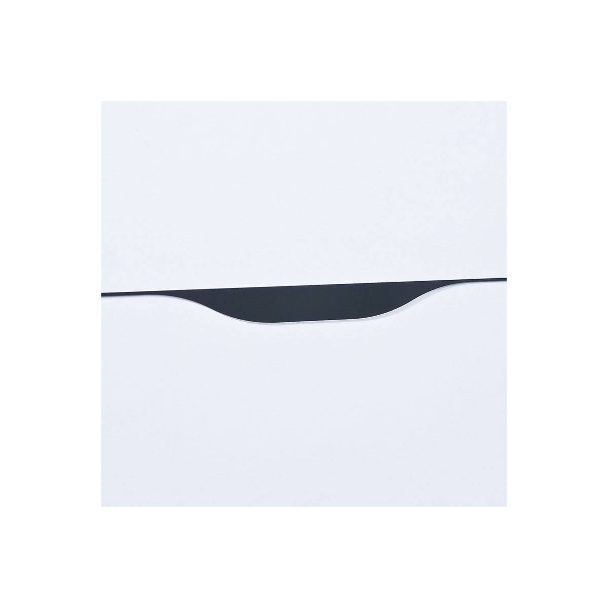 Table de Chevet 3 Tiroirs "Tilda" 41cm Blanc - Image 3