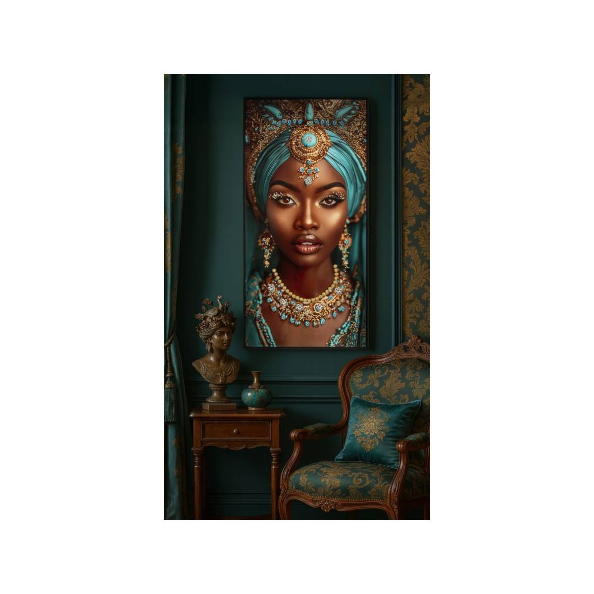 Paris Prix - Tableau Imprimé "Maya II" 50x100cm Multicolore - Image 6