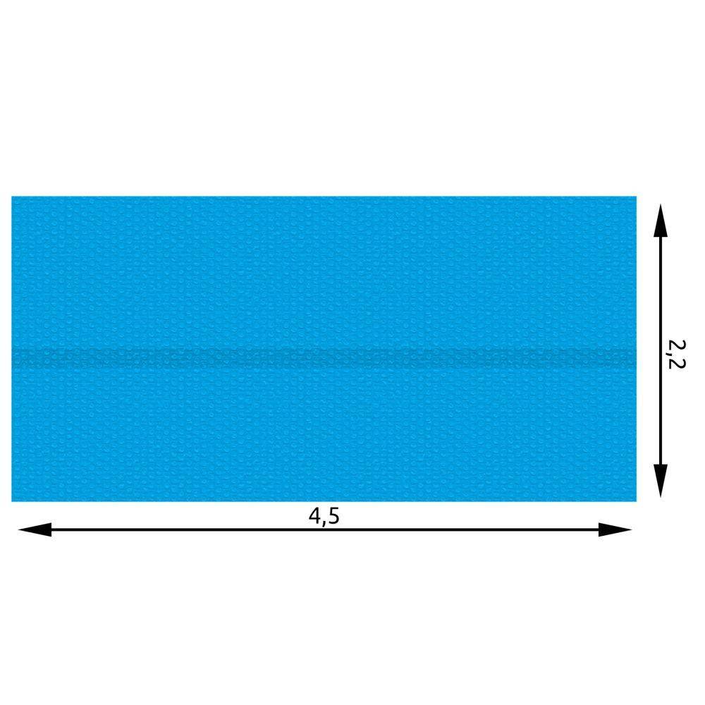 Bâche de piscine rectangulaire bleue 220 x 450 cm - Image 4