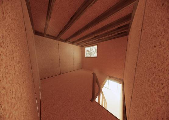 Studio de jardin bien isolé en bois 5,5 x 3,5 x 2,7 m / isolation RE2020 avec mezzanine et terrasse - Image 6