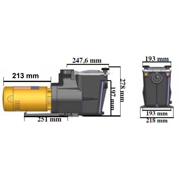 Hayward - Pompe à filtration 1 cv, 15.5 m3/h mono 2 SP2611XE161 Hayward - Image 3