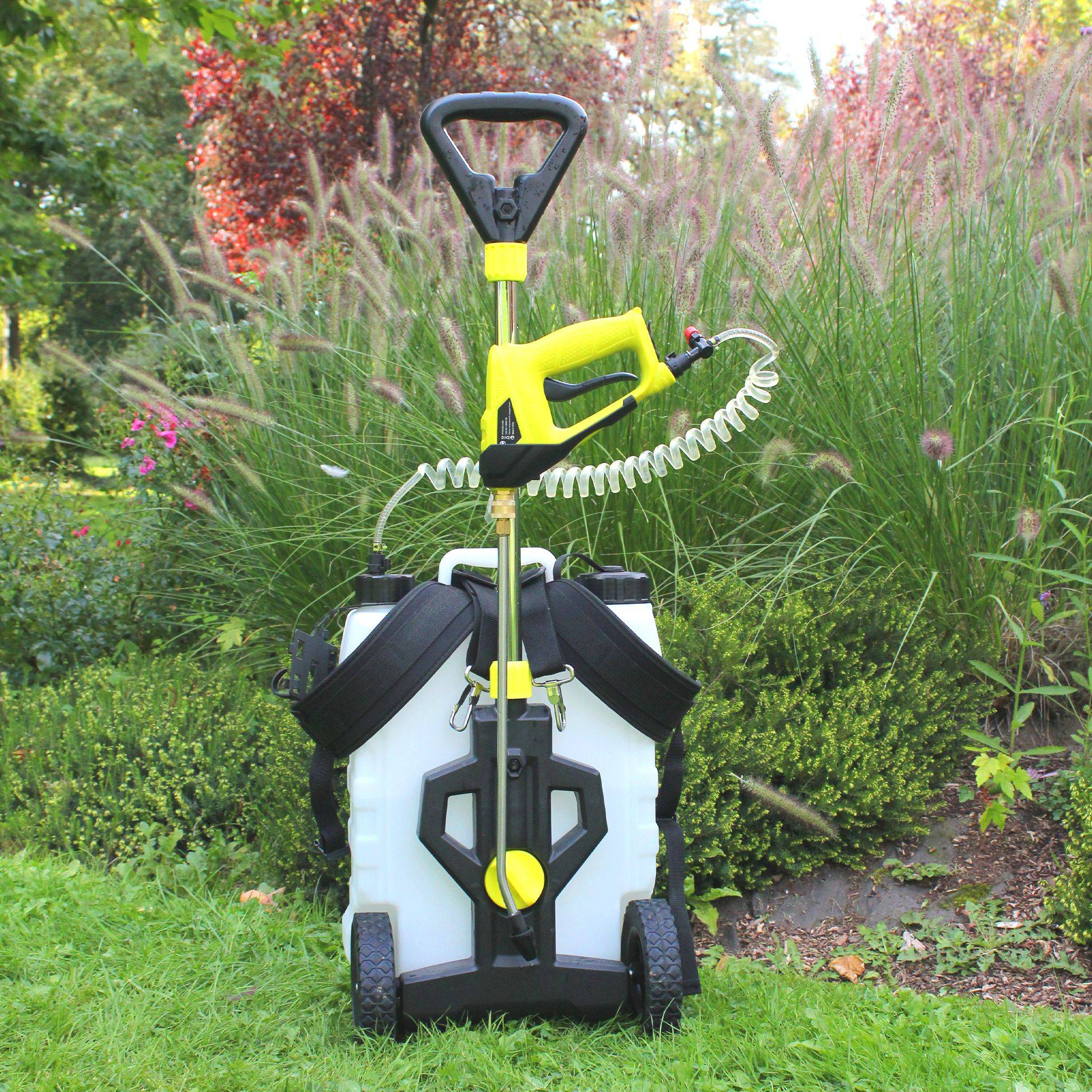 Pulvérisateur Électrique 16 Litres FISHTEC Sur Roulettes Batterie Rechargeable Jardin - Image 2