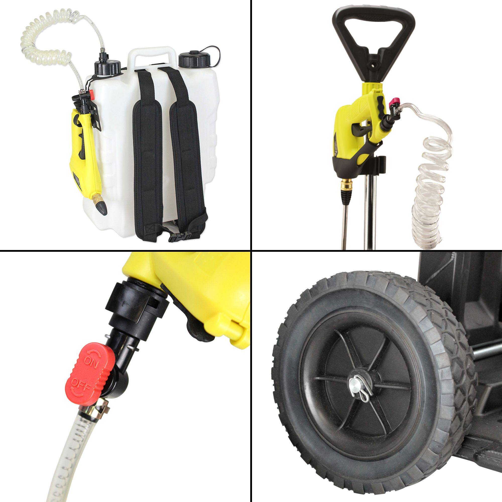 Pulvérisateur Électrique 16 Litres FISHTEC Sur Roulettes Batterie Rechargeable Jardin - Image 8