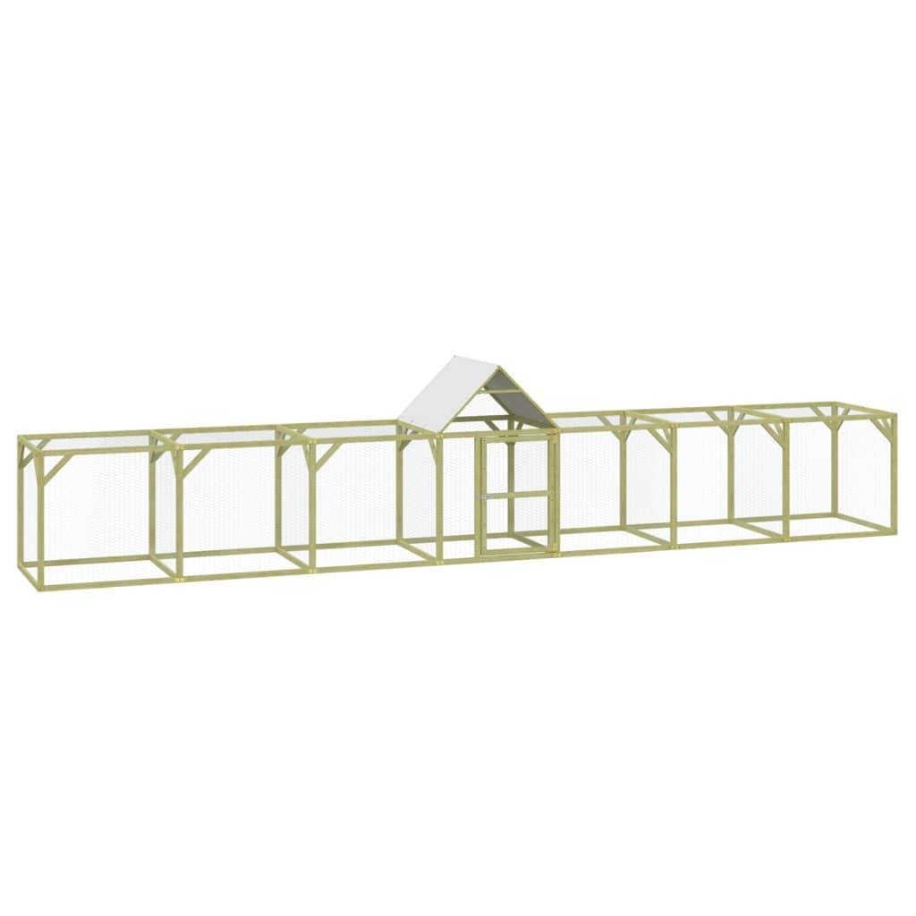 Vidaxl - Poulailler 700x100x150 cm Bois de pin massif imprégné vidaXL 3102984 - Image 2