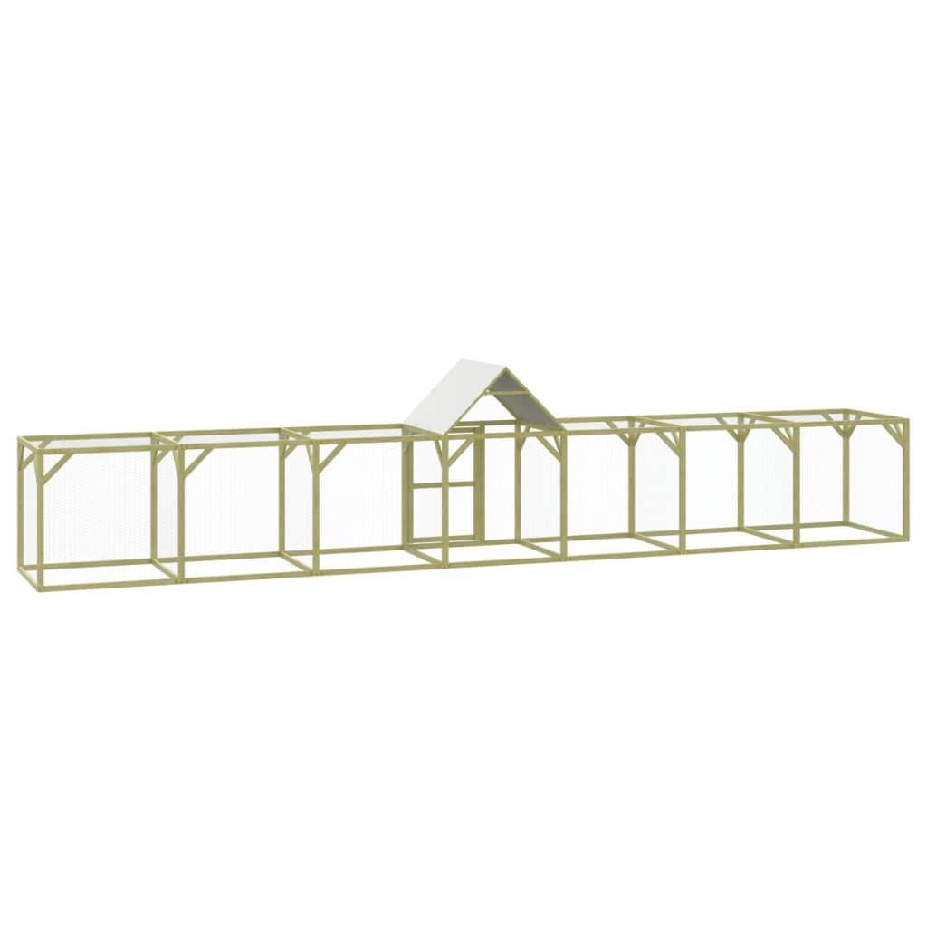 Vidaxl - Poulailler 700x100x150 cm Bois de pin massif imprégné vidaXL 3102984 - Image 6