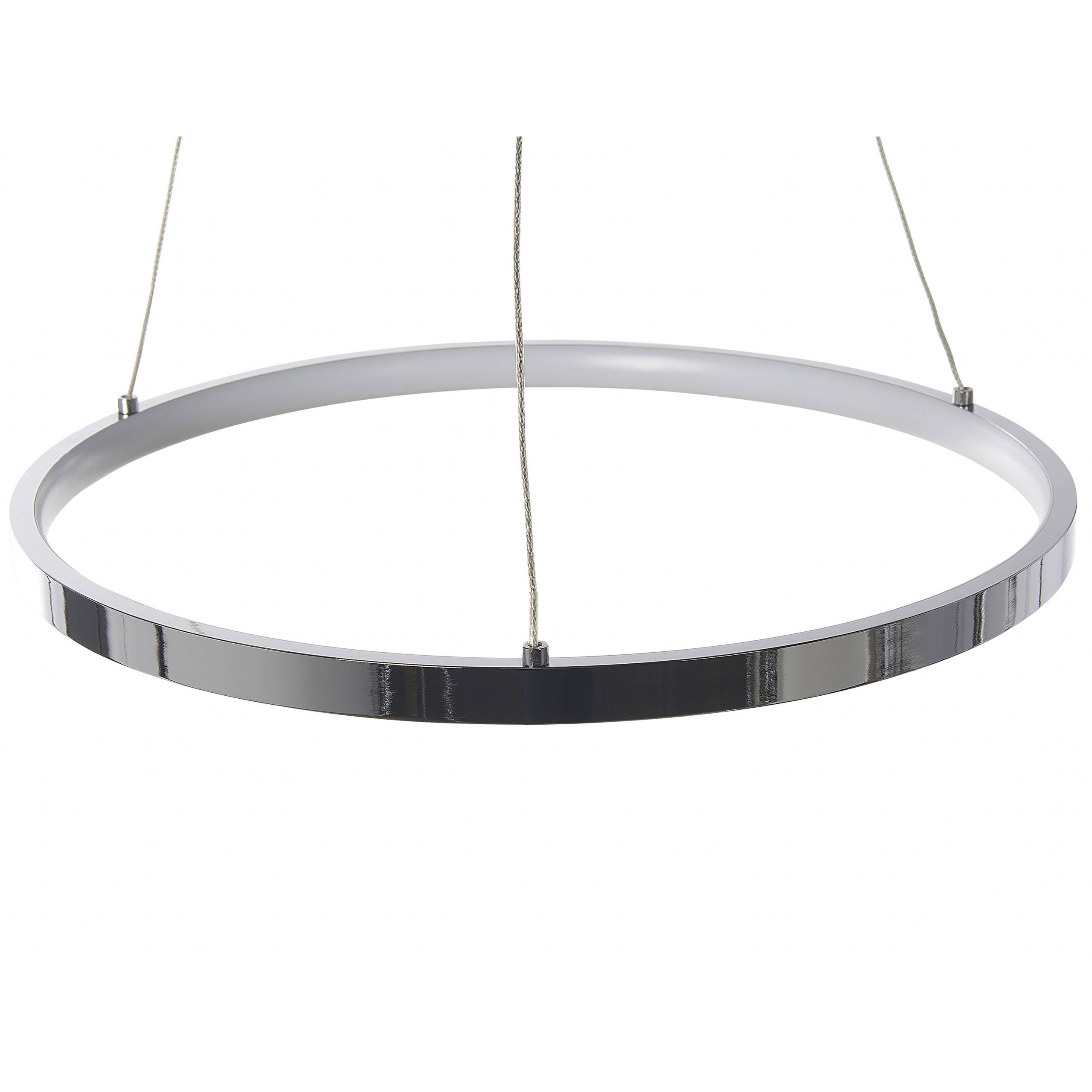 Beliani - Lampe suspension Aluminium Argenté JORDAN - Beliani - Image 4