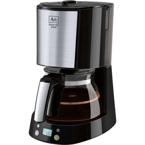Machine a Cafe - Cafetiere Electrique filtre MELITTA - Enjoy Top Timer 1017-11 noir - Fonction AromaSelector - Systeme anti-gouttes - Image 1