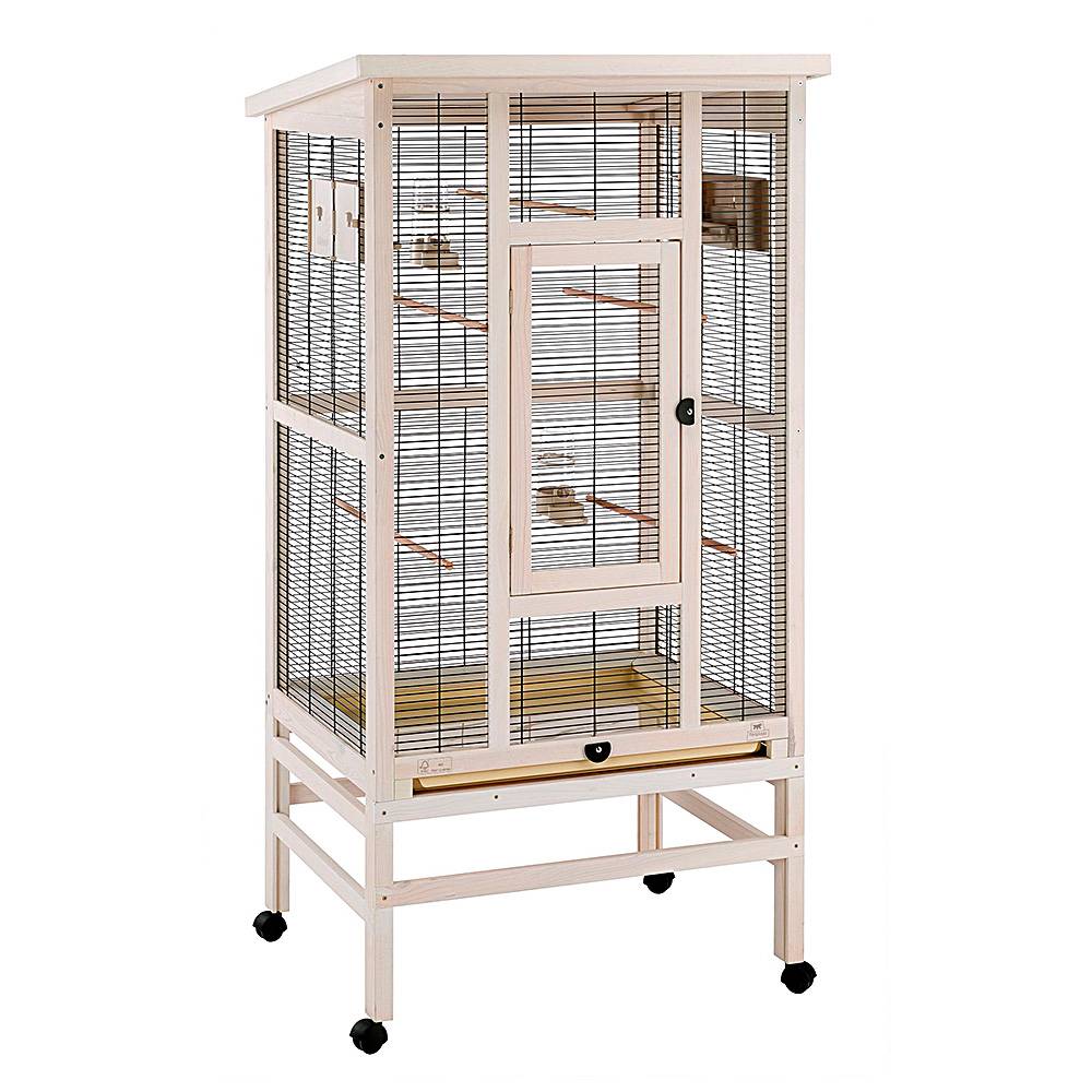 Ferplast - Ferplast Volière pour Oiseaux en bois FSC WILMA, Grande cage pour Canaris Perruches, Petits oiseaux exotiques, Accessoires inclus - Image 1