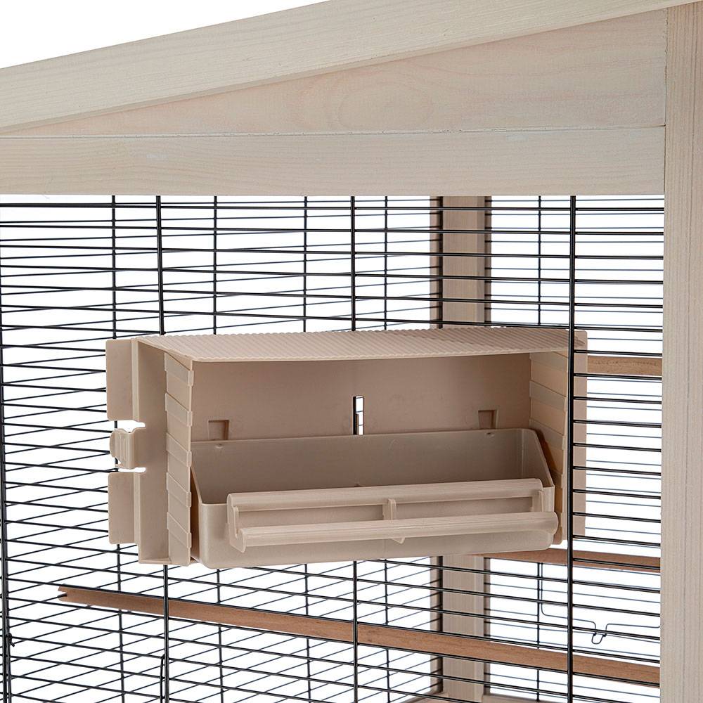 Ferplast - Ferplast Volière pour Oiseaux en bois FSC WILMA, Grande cage pour Canaris Perruches, Petits oiseaux exotiques, Accessoires inclus - Image 7