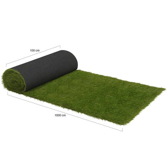 Gazon synthétique artificiel 1x10 M 40 mm d'épaisseur pour jardin et balcon - Image 5
