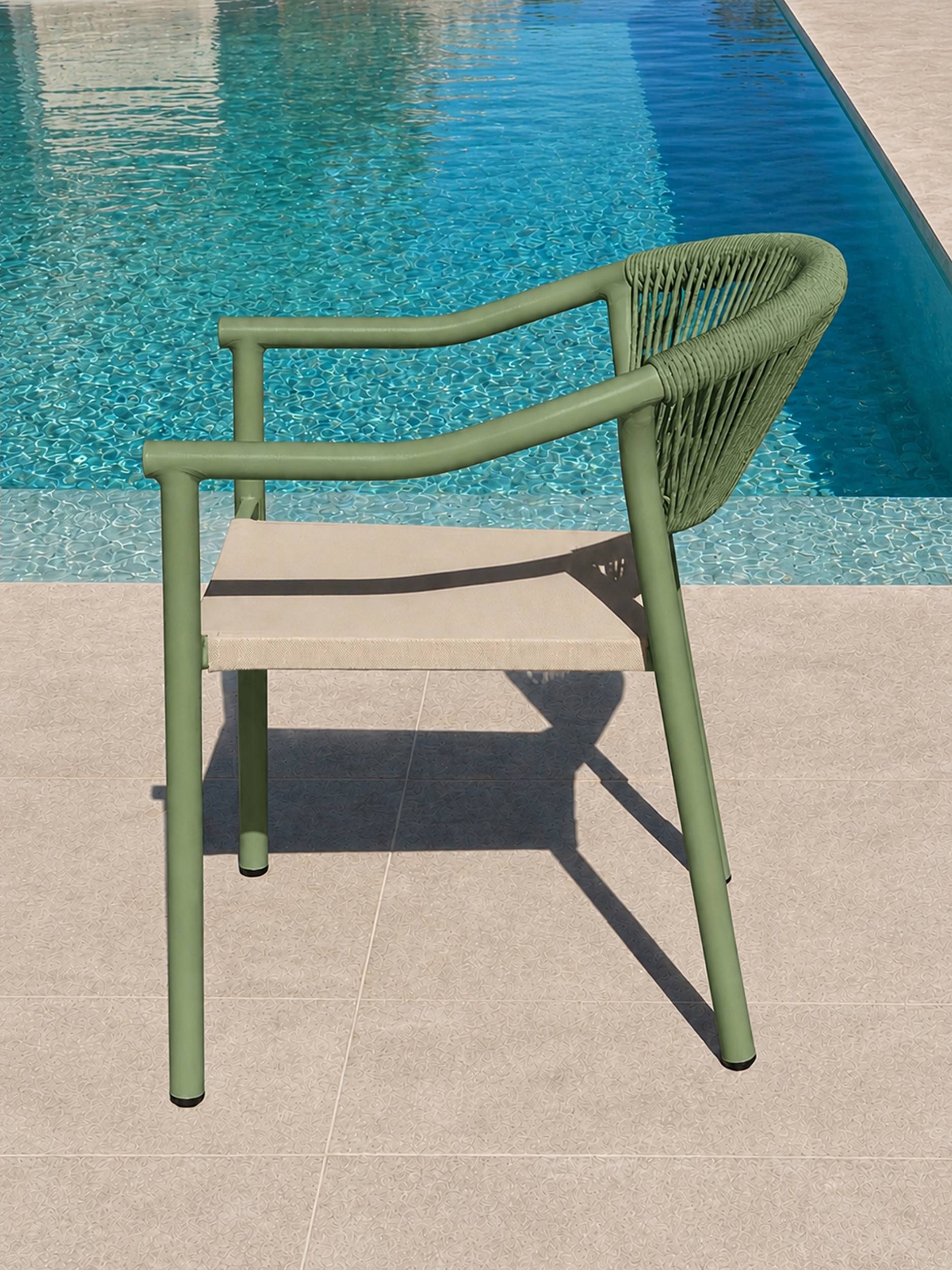 Dcb Garden - Lot de 2 fauteuils de jardin - Vert olive - SUMBA - Image 2