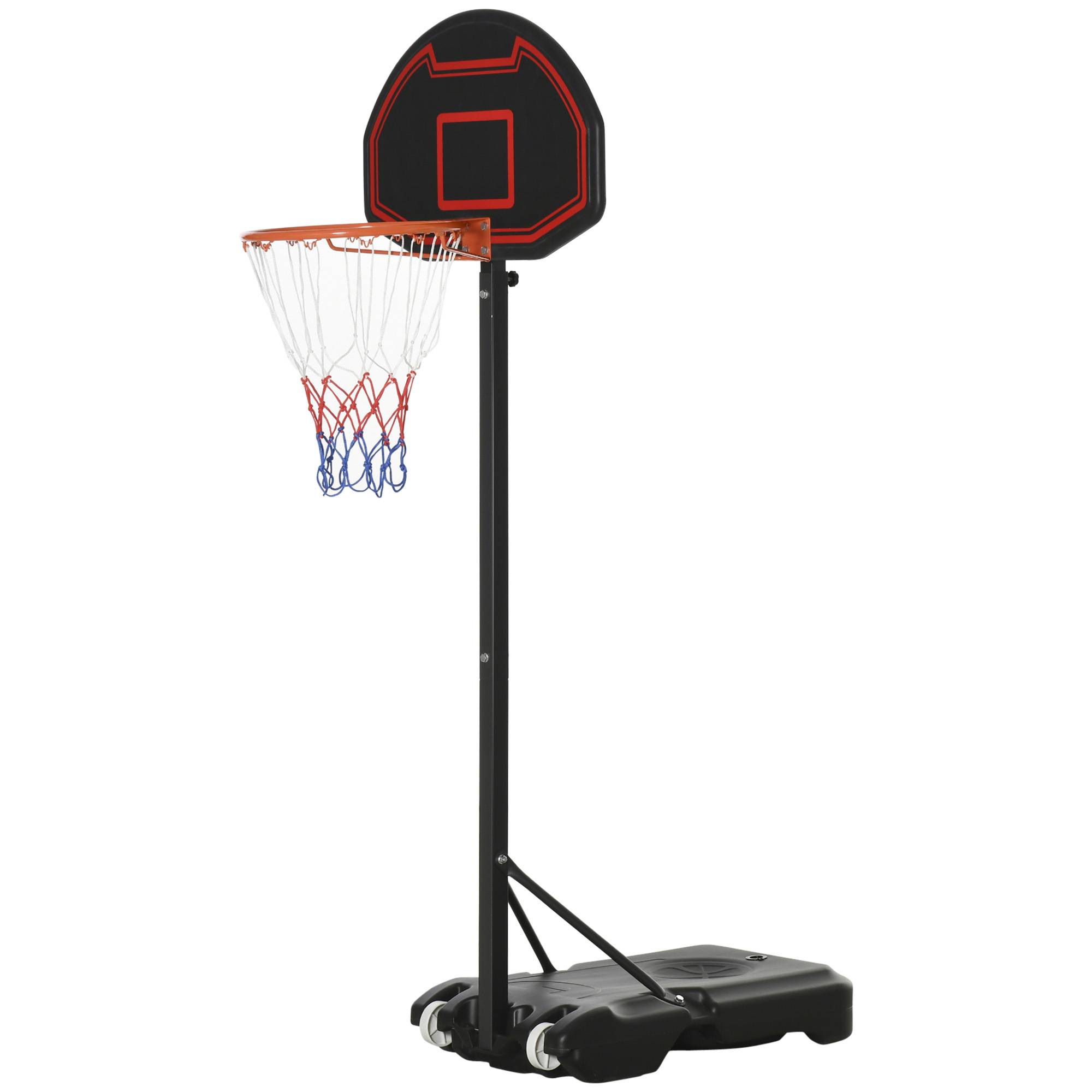 ComfortXL - Panier de basket mobile acier noir hauteur réglable 155-210 cm adolescents intérieur extérieur base lestable - Image 2