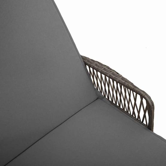 PANGIVO - Transat Polyrotin Gris et Gris Foncé 200 x 55 x 92 cm - PANGIVO - Image 9