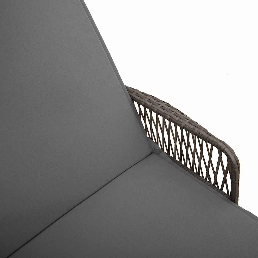 PANGIVO - Transat Polyrotin Gris et Gris Foncé 200 x 55 x 92 cm - PANGIVO - Image 9