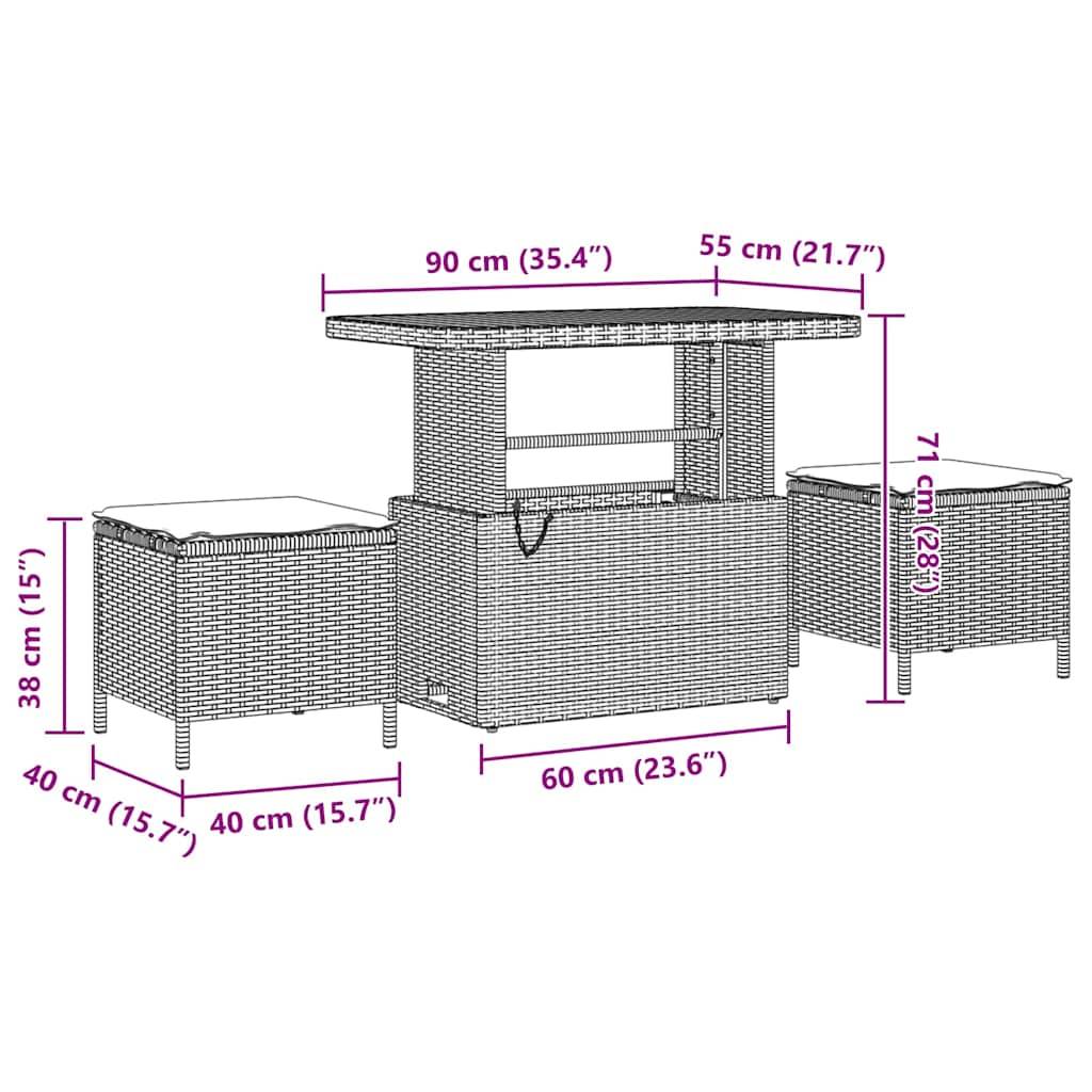 ComfortXL - Salon de Jardin en Poly Rotin 8 pcs avec Coussins Épais pour Extérieur Noir – ComfortXL Outdoor Living - Image 5