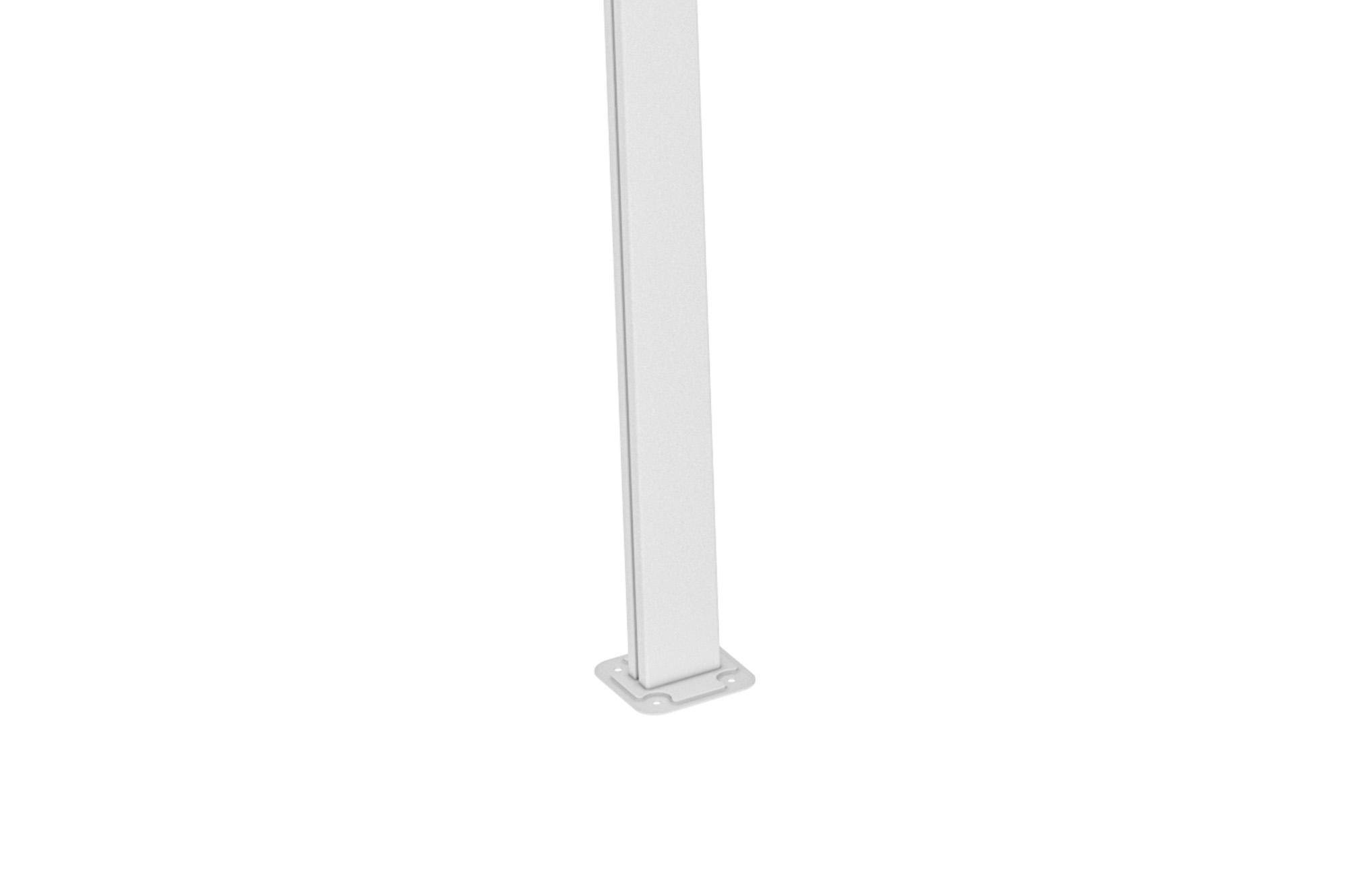 CAZEBOO - Cazeboo Pergola/Carport adossée 13,5 m² KLEO 4,5x3 m blanc - toit terrasse en aluminium et polycarbonate - Image 7