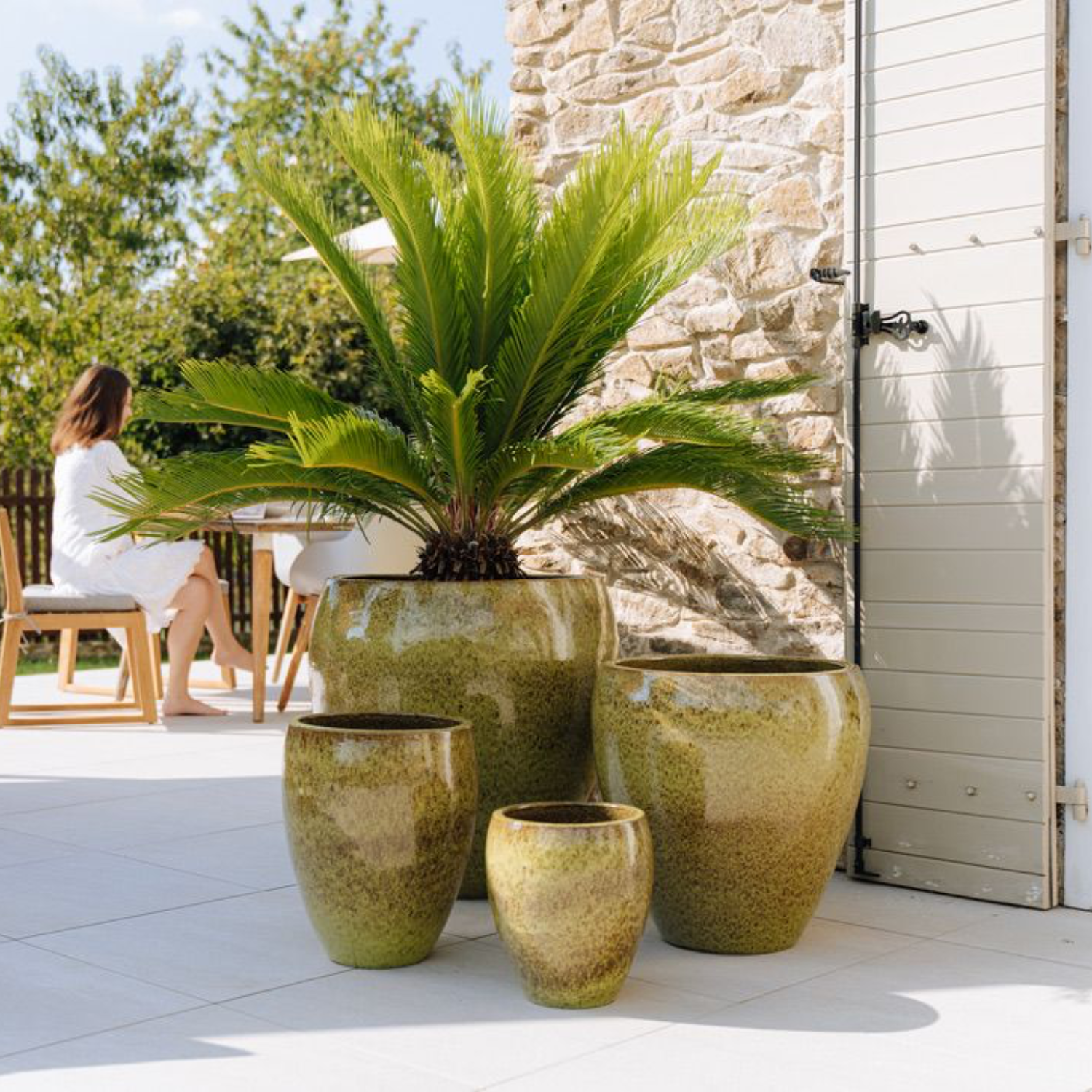 Pot LAFONTAINE 50x51cm vert lac - Image 3
