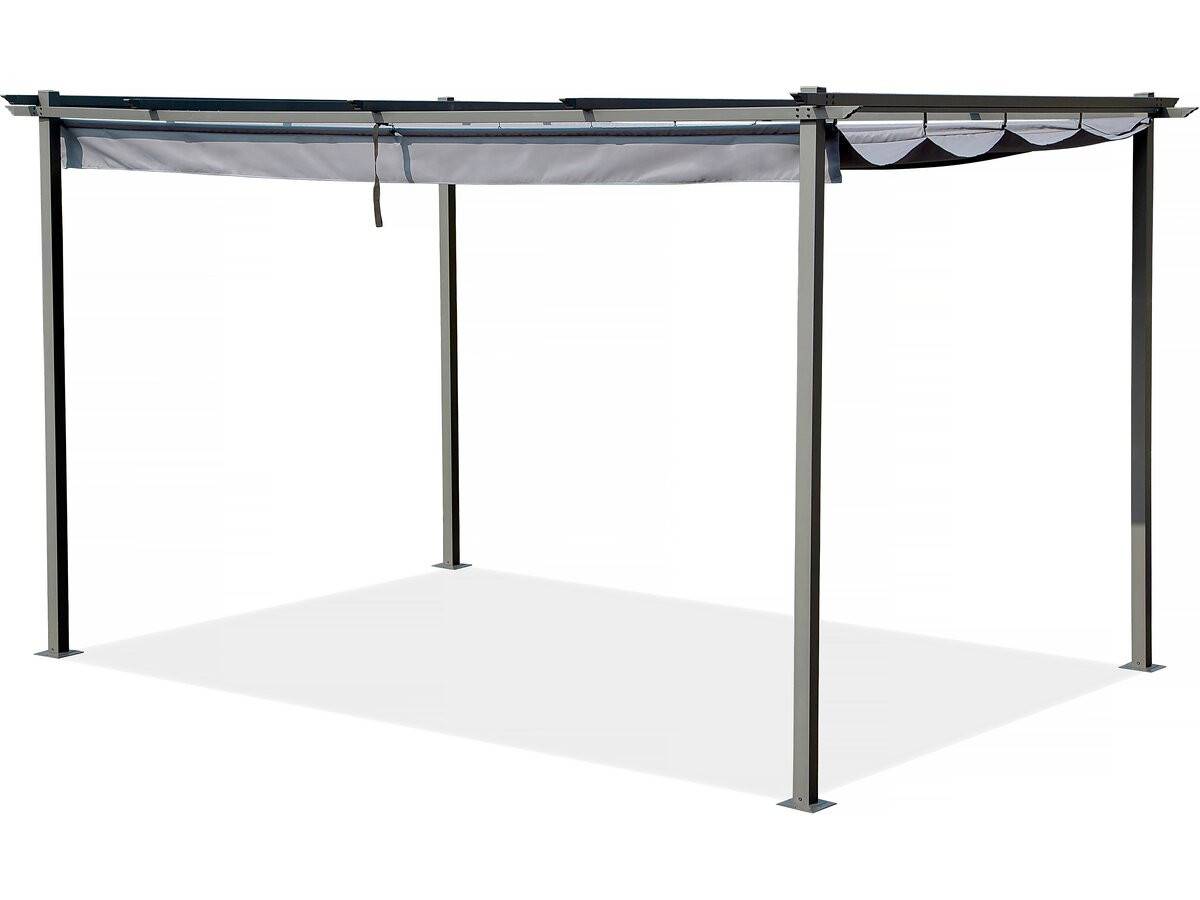 Habitat Et Jardin - Pergola En Métal Avec Toit Rétractable - 3 X 4 M - Gris Anthracite -habitat Et Jardin - Image 1