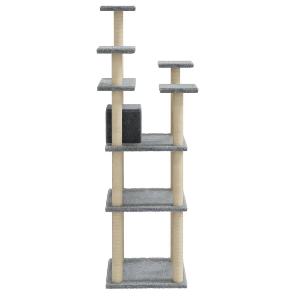 Vidaxl - Arbre à chat avec griffoirs en sisal Gris clair 171 cm vidaXL 171486 - Image 7