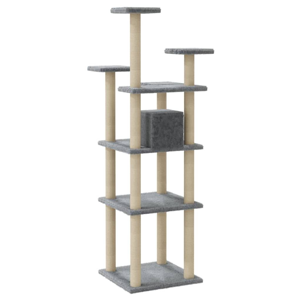 Vidaxl - Arbre à chat avec griffoirs en sisal Gris clair 171 cm vidaXL 171486 - Image 6