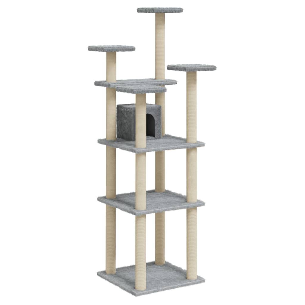Vidaxl - Arbre à chat avec griffoirs en sisal Gris clair 171 cm vidaXL 171486 - Image 2