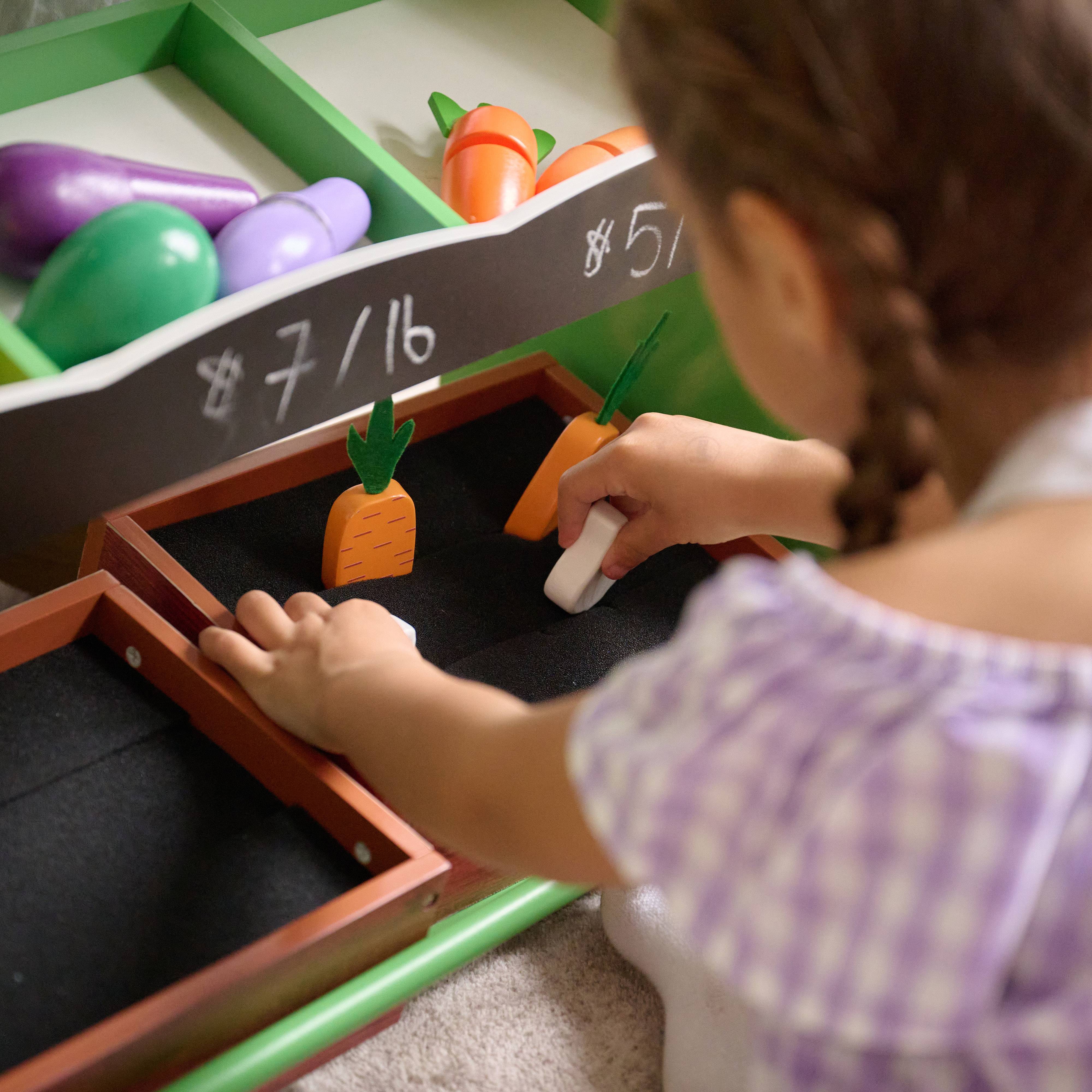 Étal de marché de l'ensemble de jeu d'accessoires, 100 cm, Vert Teamson Kids - Image 5