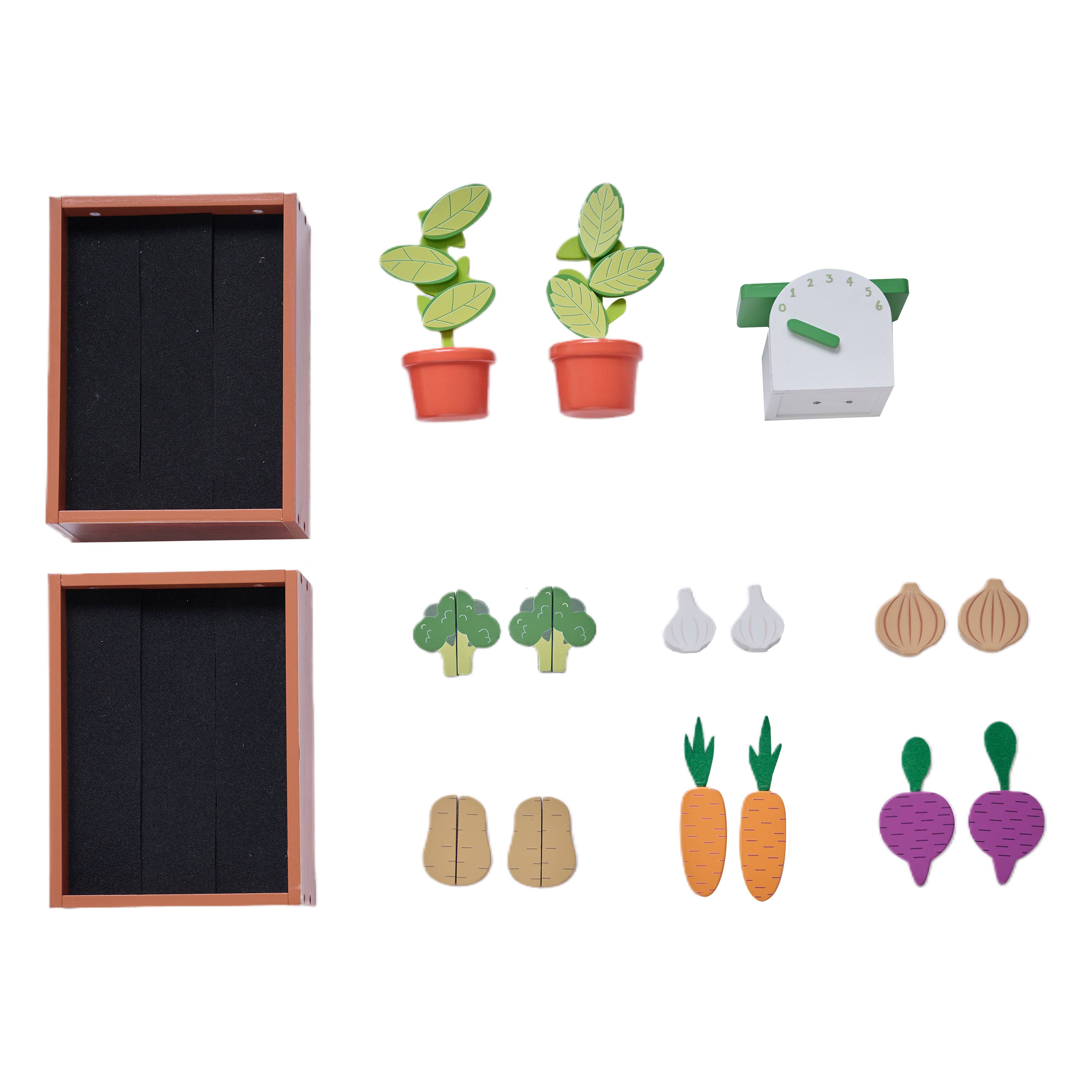 Étal de marché de l'ensemble de jeu d'accessoires, 100 cm, Vert Teamson Kids - Image 4