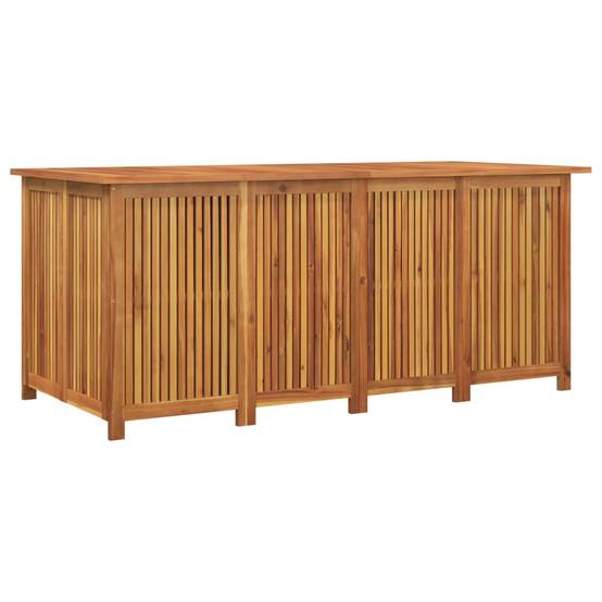 Coffre de rangement - Boîte de rangement de jardin 175x80x75 cm bois massif d'acacia rj67 - Image 1
