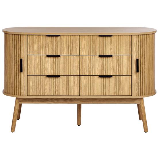 Beliani - Commode MDF Marron SELAH - 120x40x75- Beliani - Image 4