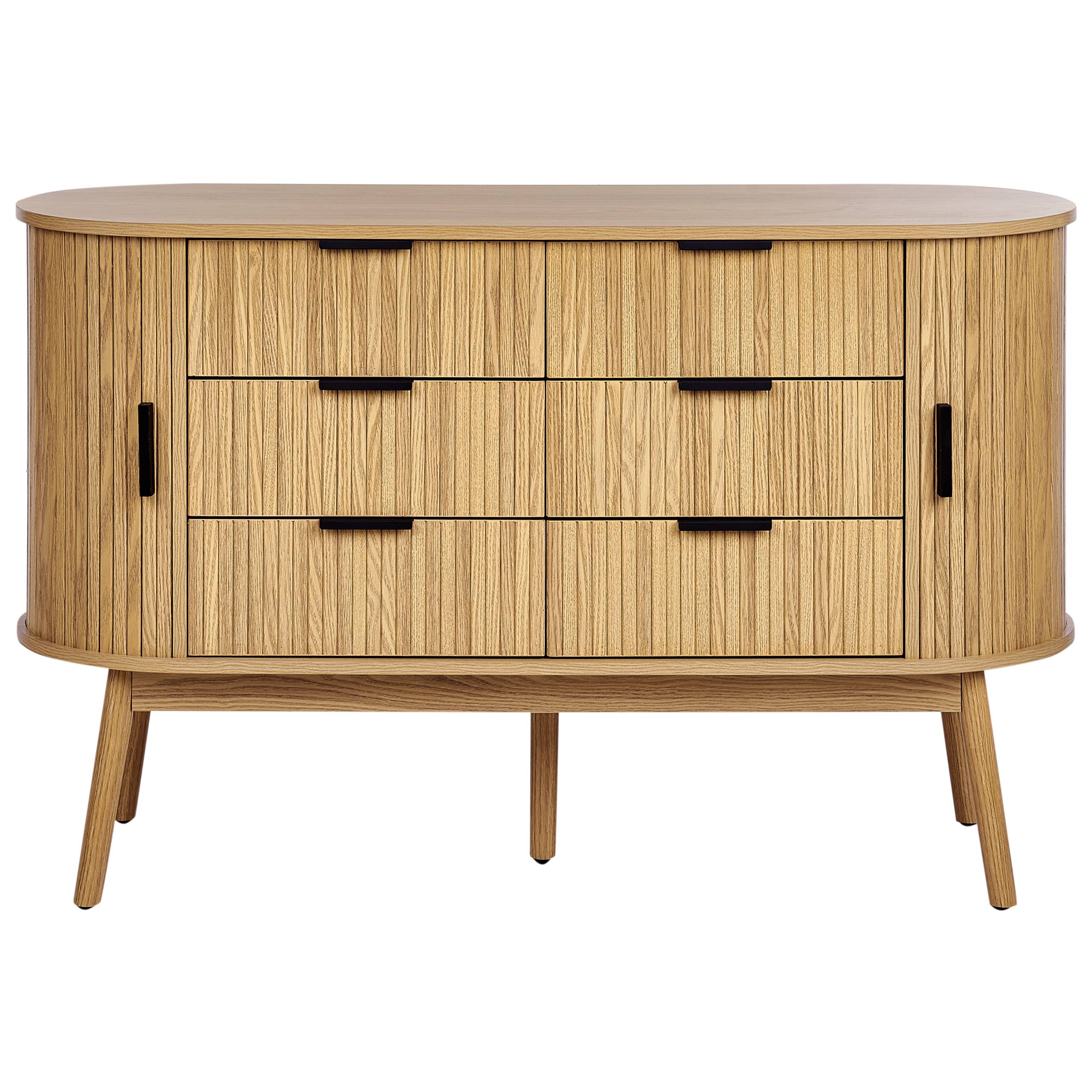 Beliani - Commode MDF Marron SELAH - 120x40x75- Beliani - Image 4