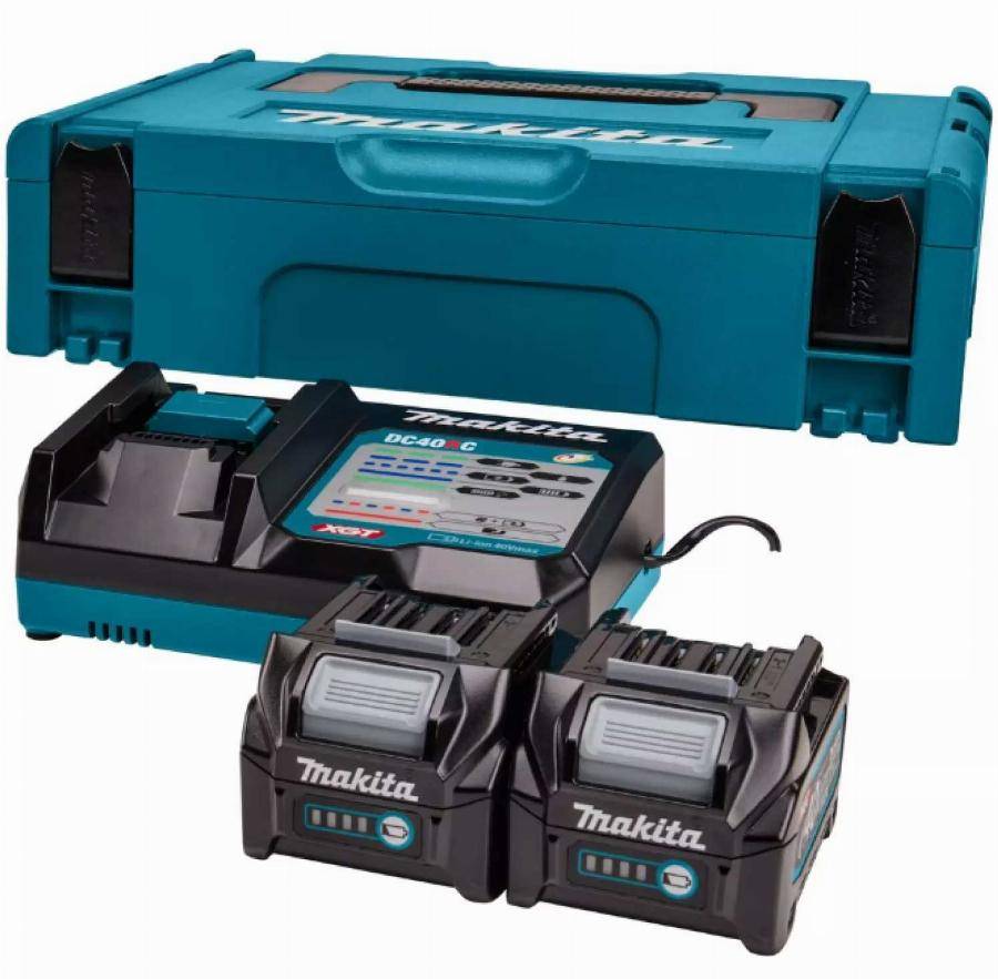 Makita - Makita 40V Li-ion MAX Set de démarrage - 2 batteries 2,5 ah - Mbox - 191V27-4 - Image 1