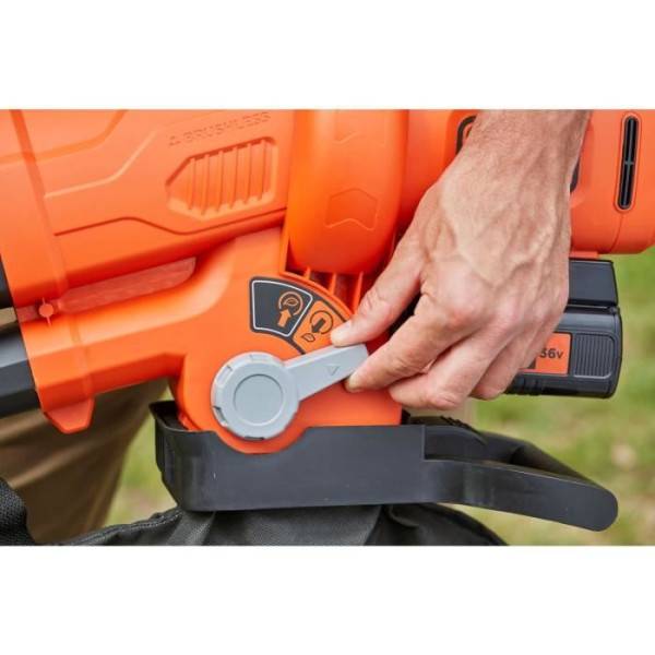 Aspirateur-souffleur-broyeur BLACK+DECKER 36V - Avec batterie et chargeur - Sac 45L - Image 2