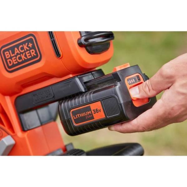Aspirateur-souffleur-broyeur BLACK+DECKER 36V - Avec batterie et chargeur - Sac 45L - Image 4