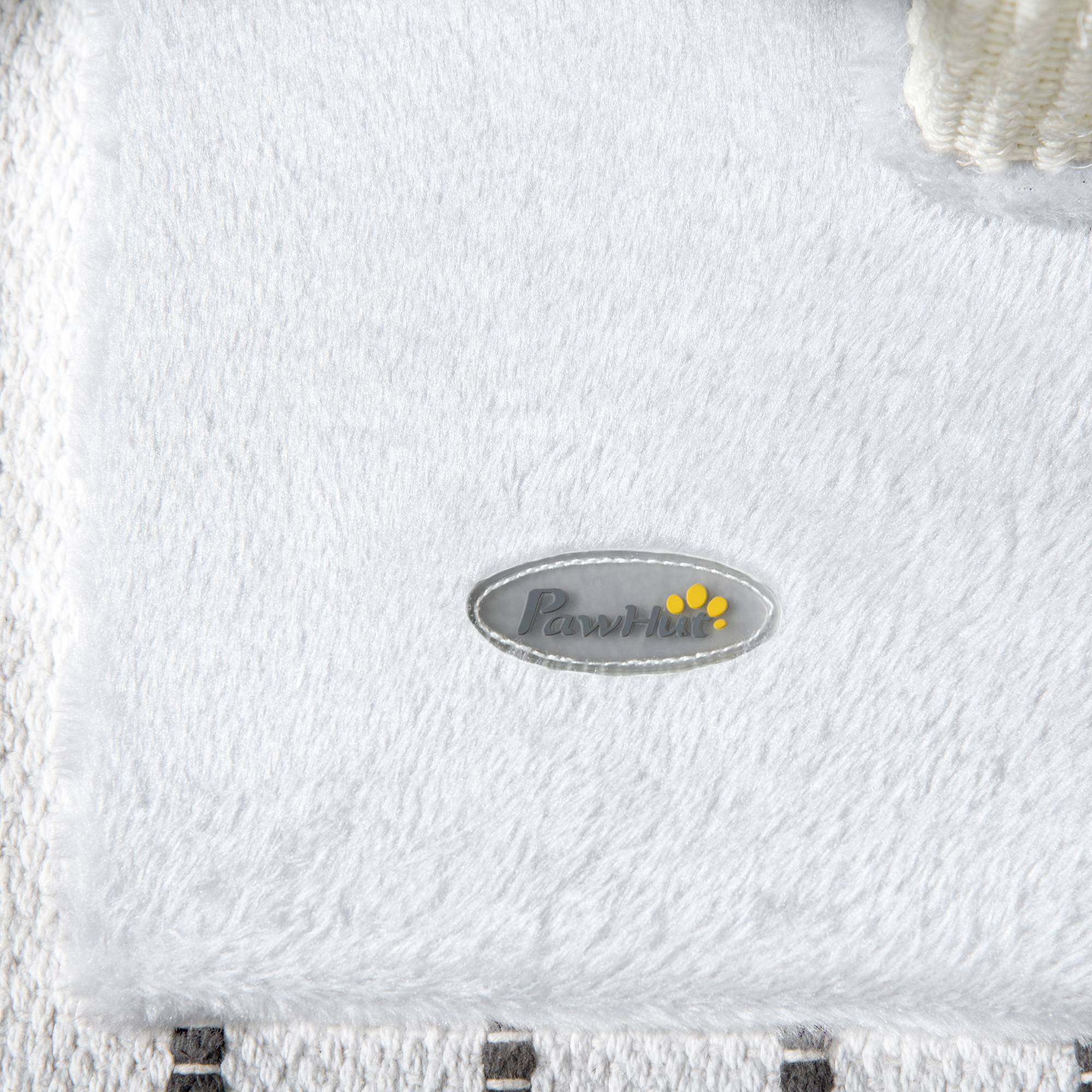 ComfortXL - Poteau griffoir pour chat en sisal et peluche gris 41 x 41 x 81 cm avec balle suspendue et base stable - Image 9