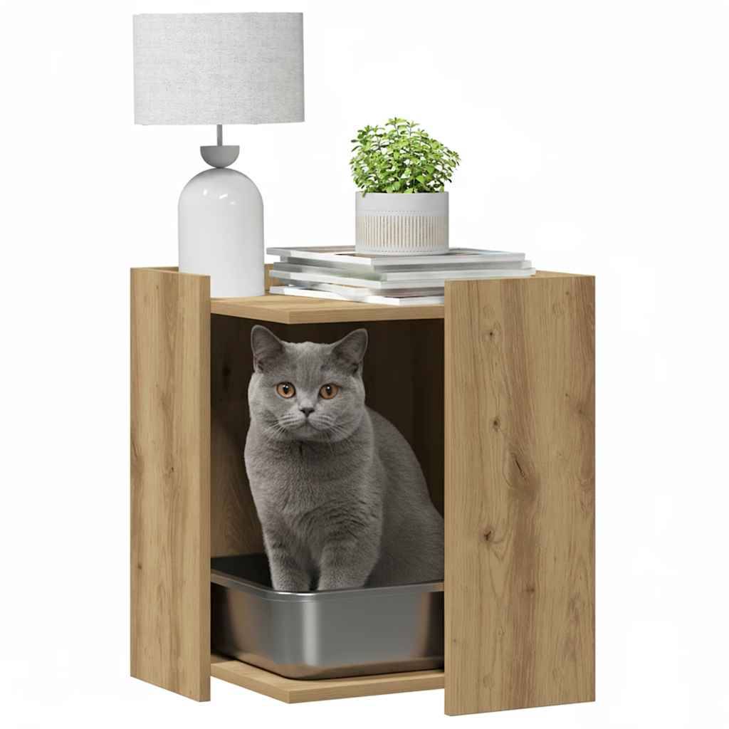 Prolenta Premium - Meuble à litière pour chat bois marron  42 x 42 x 51 cm  - Prolenta premium p335.8 - Image 3
