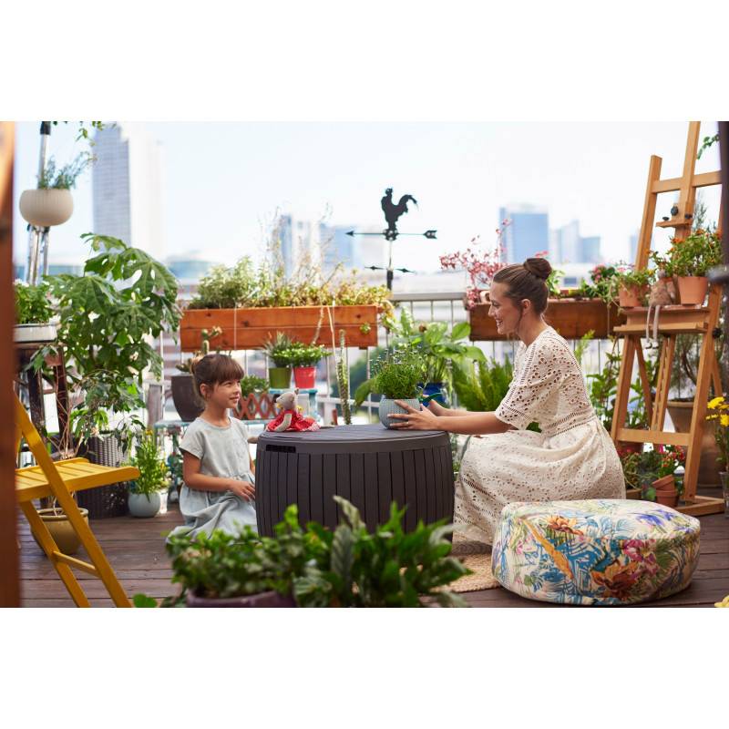 Keter - Coffre de jardin Circawood - 132 L - Gris - Image 6