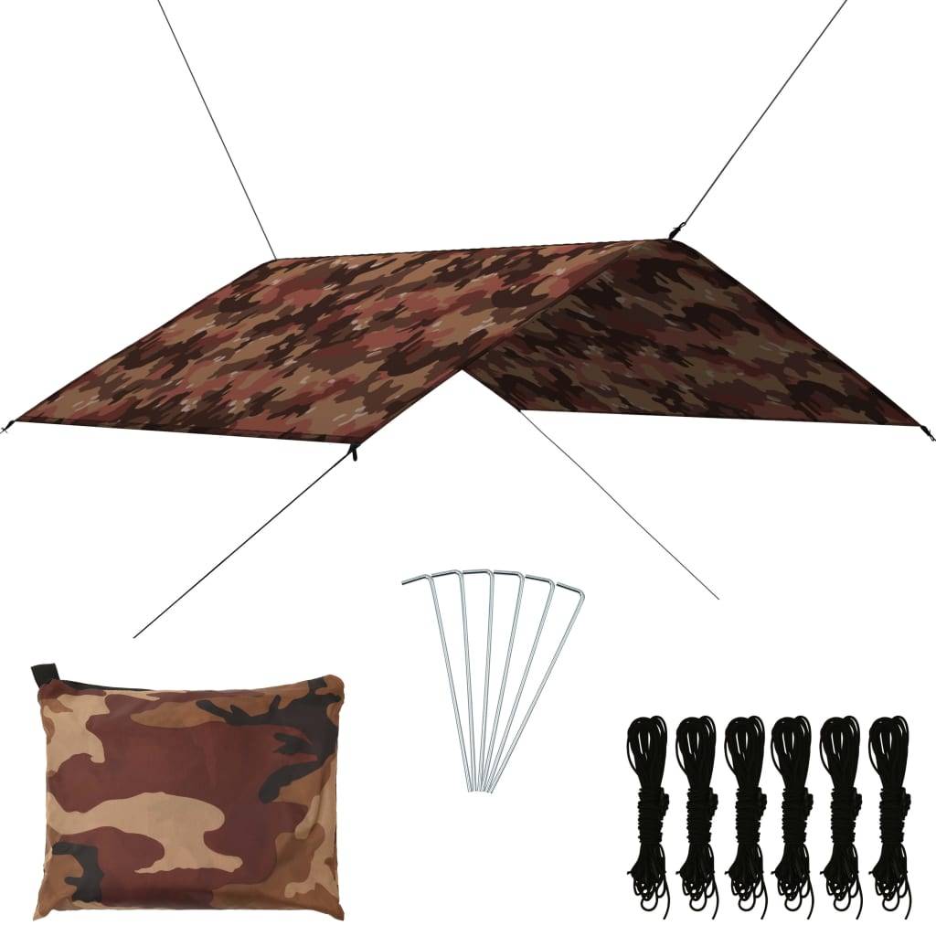 Bâche d'extérieur 4x4 m camouflage - Image 2