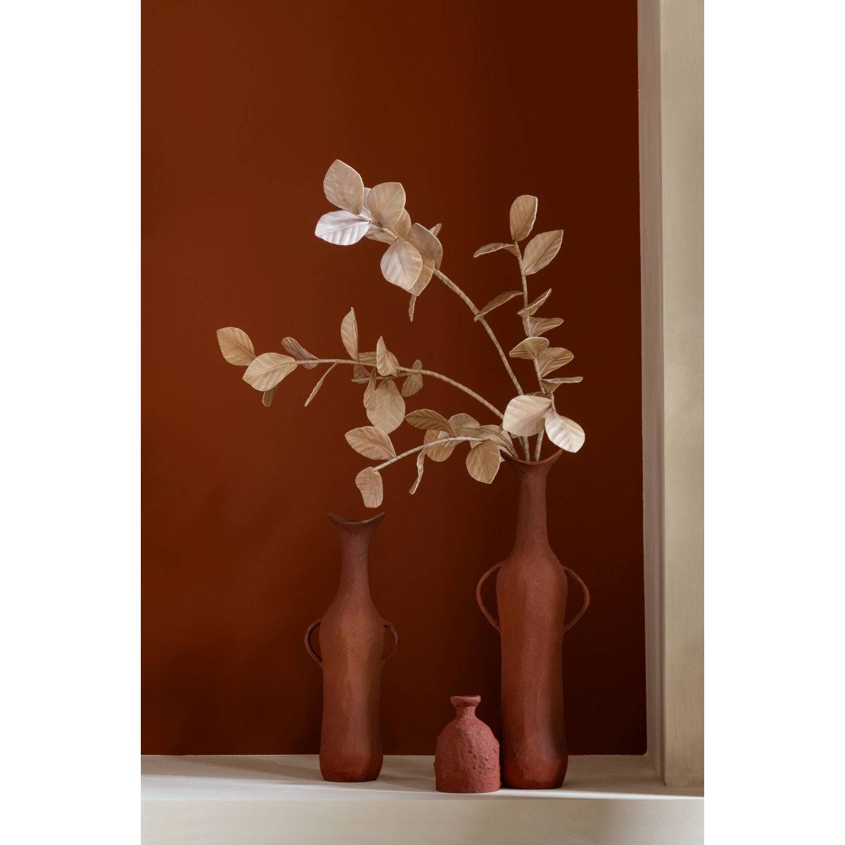 J-Line - Vase Déco Soliflore "Automn" 14cm Terracotta - Image 3