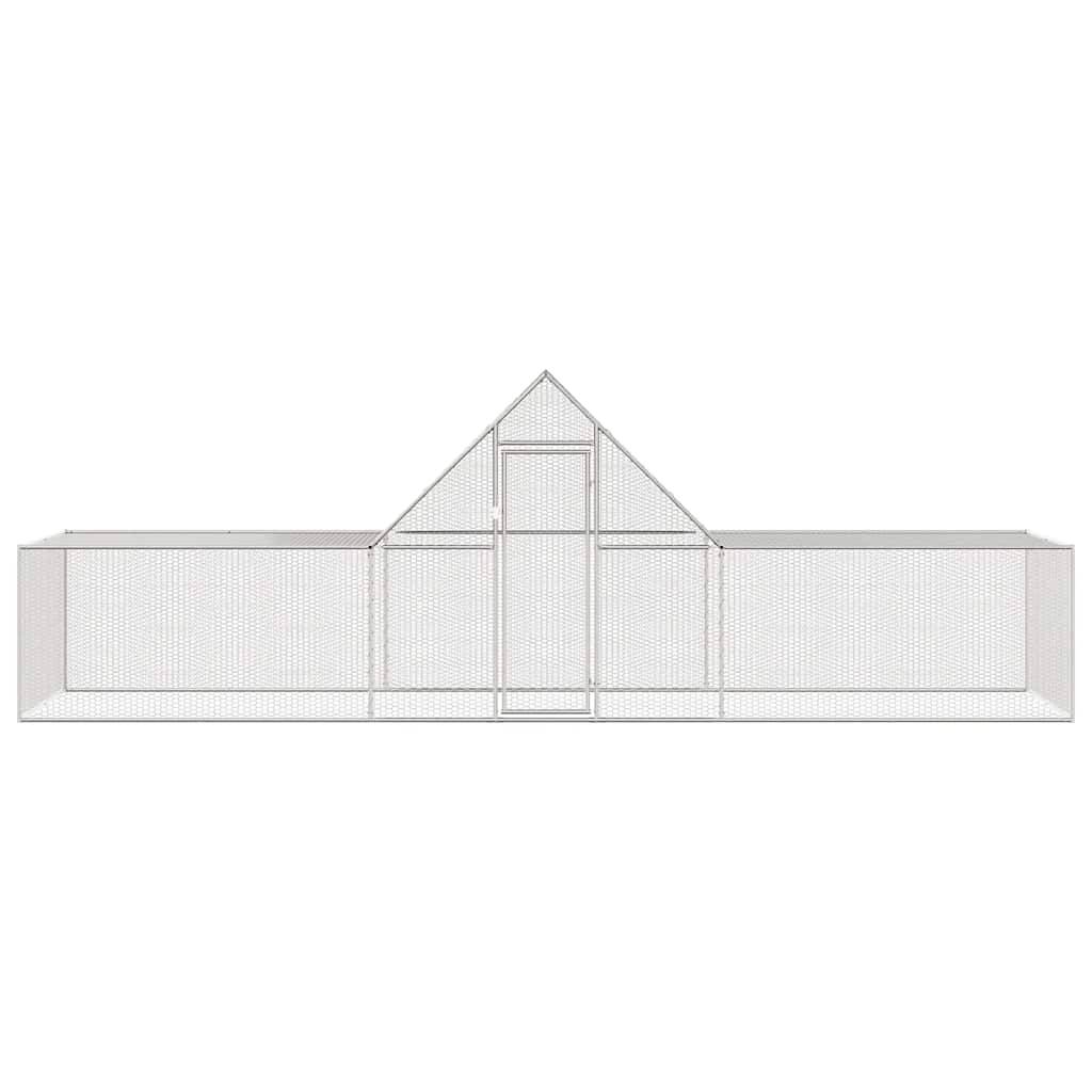 Poulailler acier argent 6 x 2 x 2 m - Prolenta premium p3163.4 - Image 3