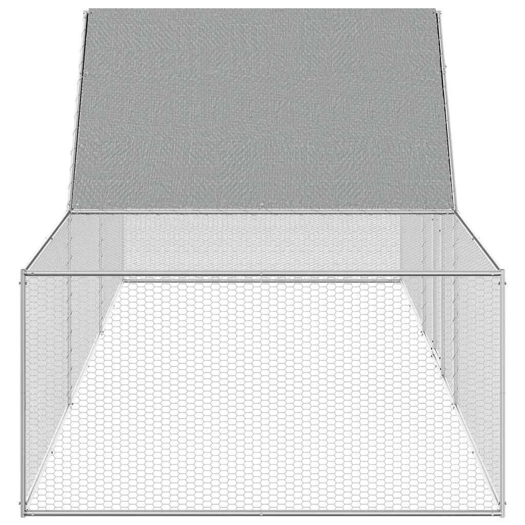Poulailler acier argent 6 x 2 x 2 m - Prolenta premium p3163.4 - Image 4