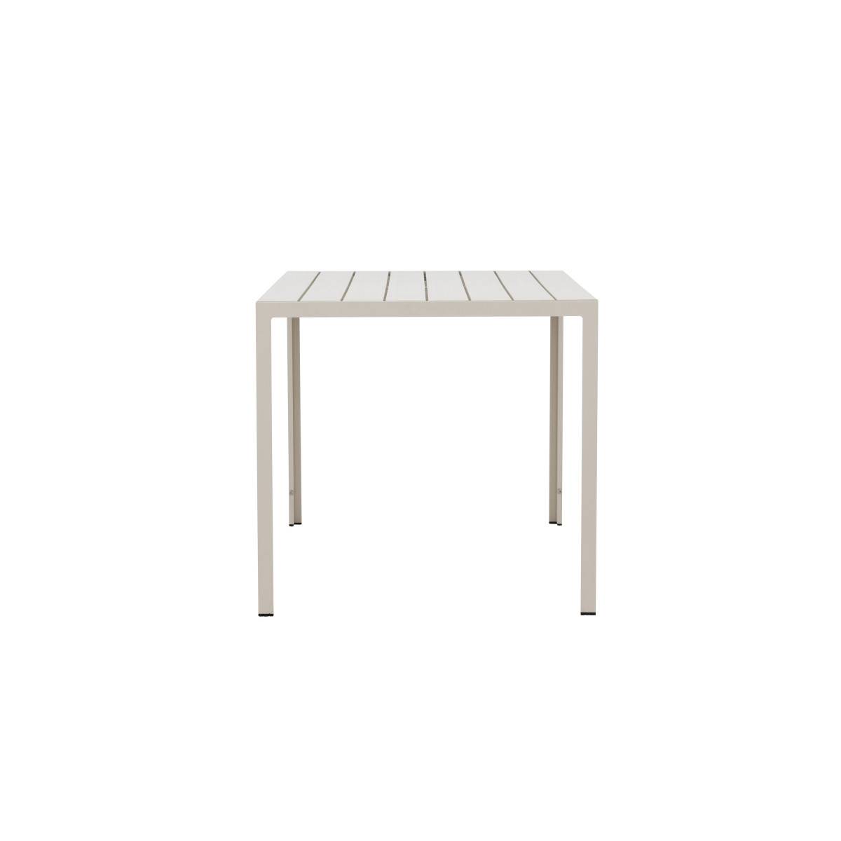 Paris Prix - Table de Jardin "Mirko" 140cm Beige - Image 2