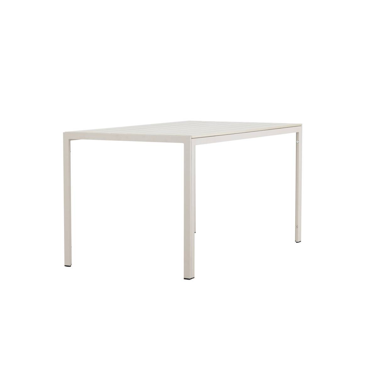 Paris Prix - Table de Jardin "Mirko" 140cm Beige - Image 3